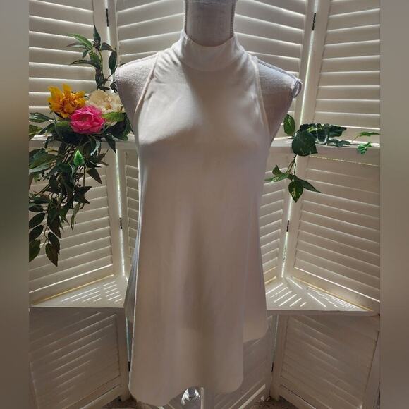 PROENZA SCHOULER CREAM SLEEVELESS BLOUSE WITH RIBBON TIE BACK SIZE 4 - Picture 3 of 8